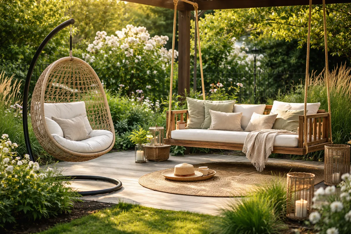 Quels sont les meilleurs conseils pour installer un mobilier suspendu dans son jardin
